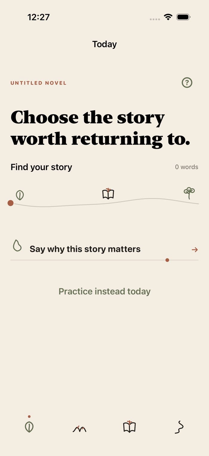 Write a Little page, ready for a short session